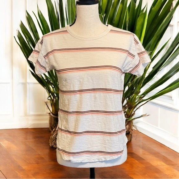 Madewell Tops - Madewell Do Well Striped Slub Cotton Tee - XS